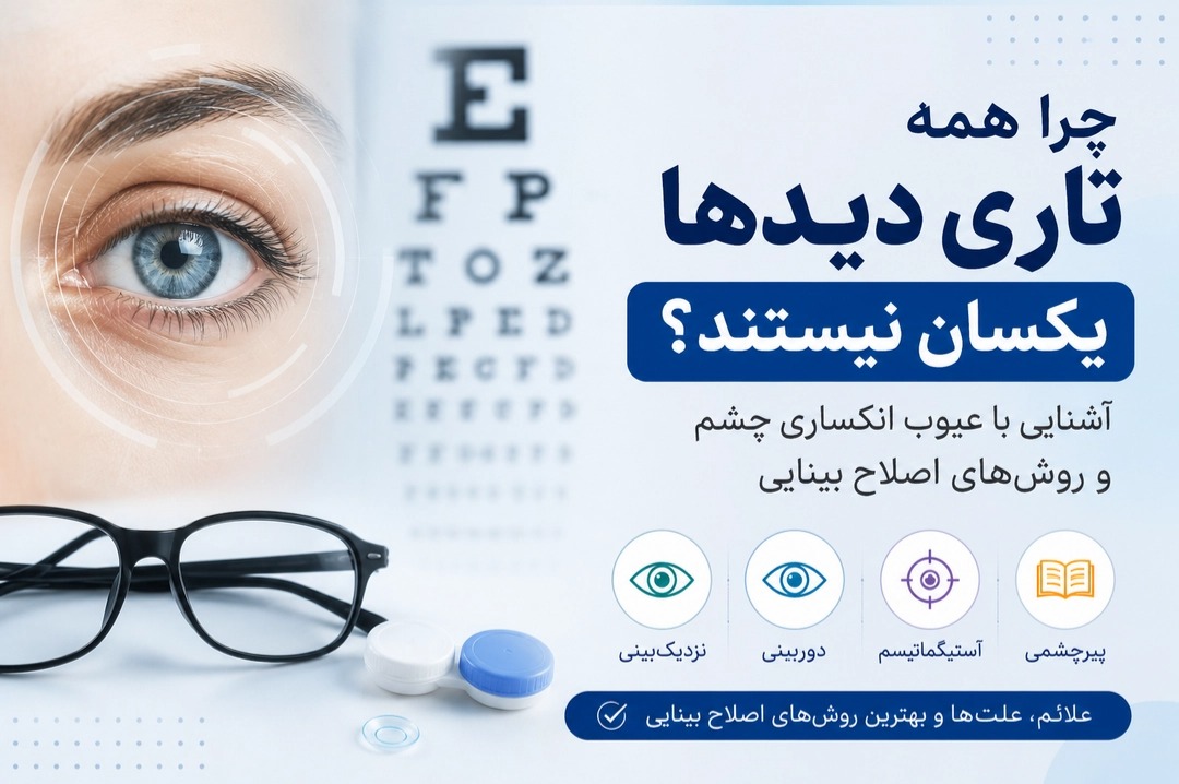 چرا همه تاری دیدها یکسان نیستند؟ آشنایی با عیوب انکساری چشم و روش‌های اصلاح بینایی
